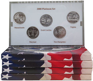 State Quarter Sets Platinum Layered