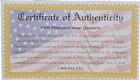 State Quarter Certificate