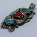 Francisco Gomez - Sterling Silver Snake and Turquoise Pendant - FGP3005