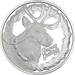 2024 Season's Greetings Reindeer 1&nbsp;oz Silver Round - X1024