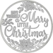 2024 Merry Little Christmas Poinsettia 1&nbsp;oz Silver Round - X1224