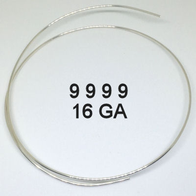 16 GA 9999 Fine Silver Wire